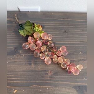 Vintage pink lucite grape cluster